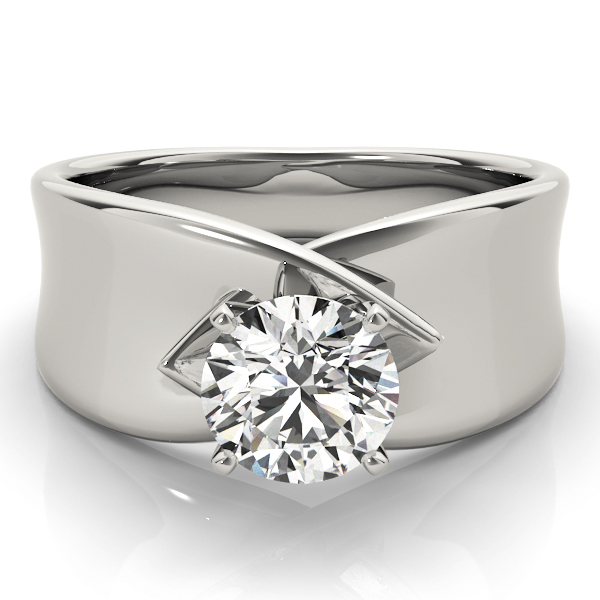 0.2 Ct Natural Round Cut Owaissa  Solitaire Diamond Rings in Silver 925